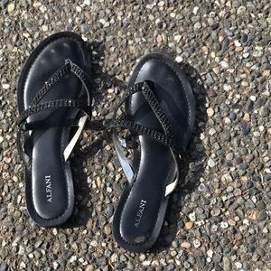 Alfani black flip flops/ sandals